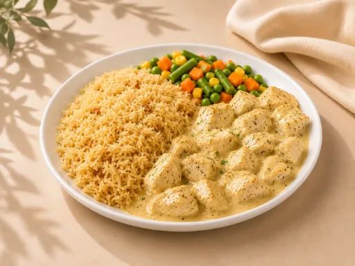 دجاج كريمي مع الأرز